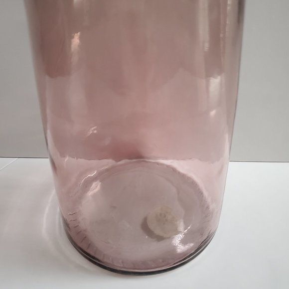 Tall Carafe Decanter w/ Stopper  by Vidrios San Miguel Spain Recycled Glass Made - Picture 5 of 11